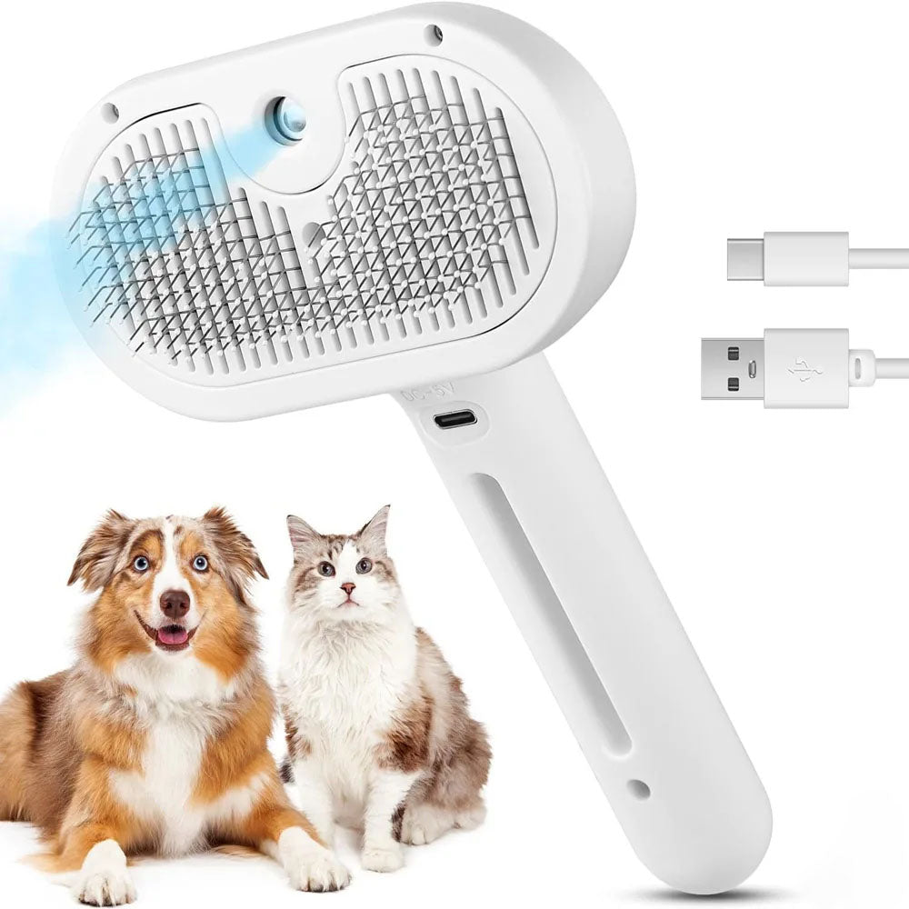 Cepillo de Vapor 3 en 1 para Mascotas